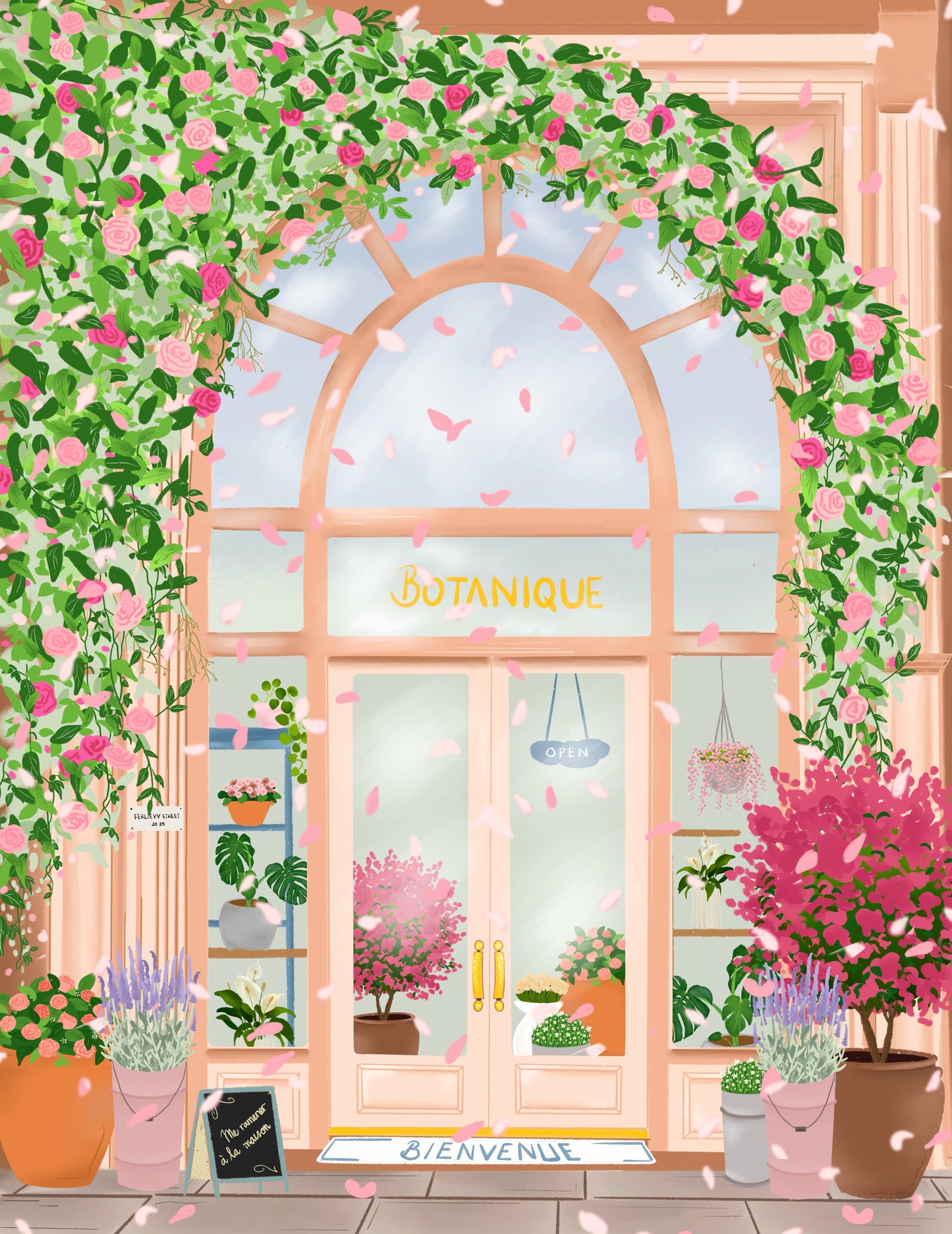 France Botanica Art Print: Vibrant Floral Wall Decor