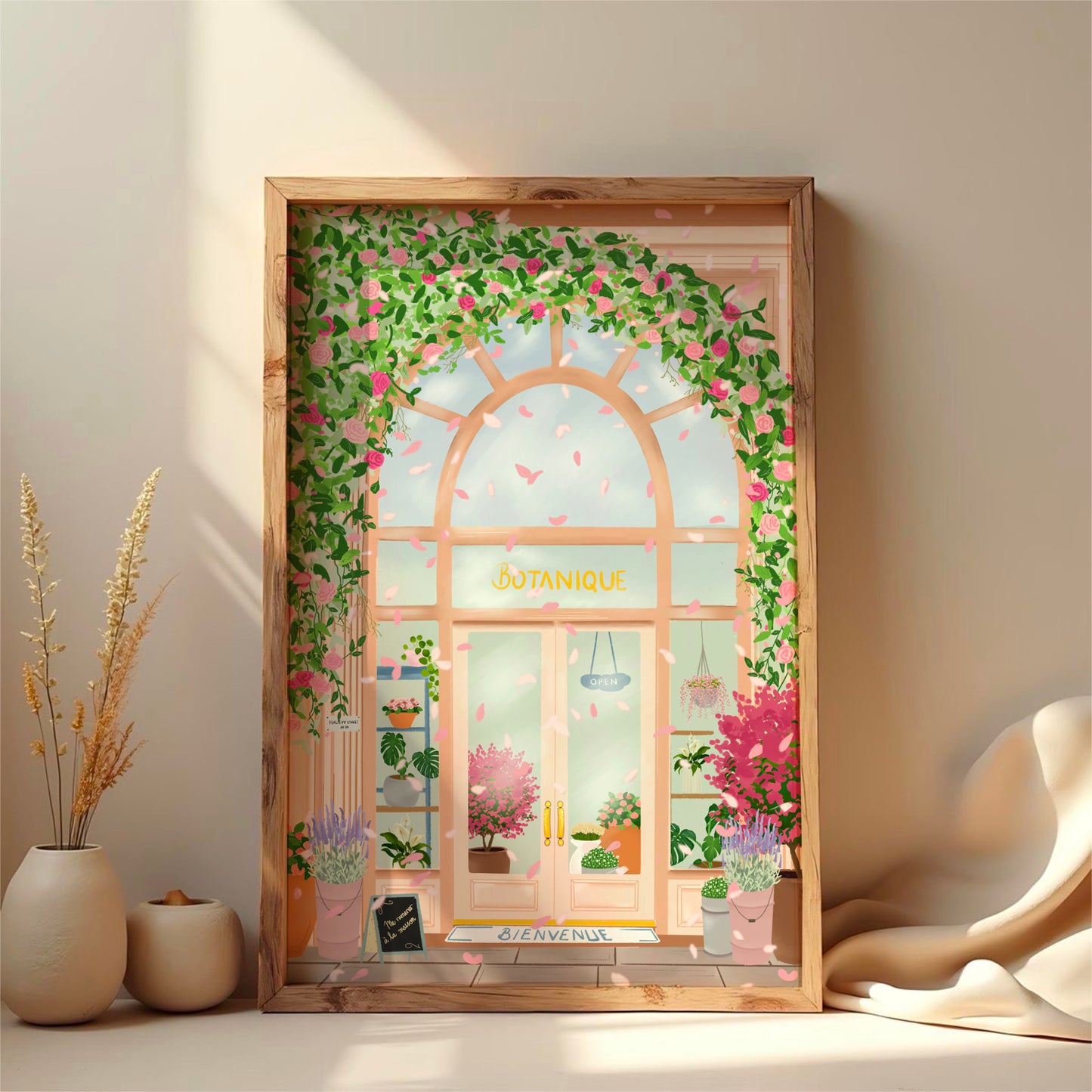 France Botanica Art Print: Vibrant Floral Wall Decor