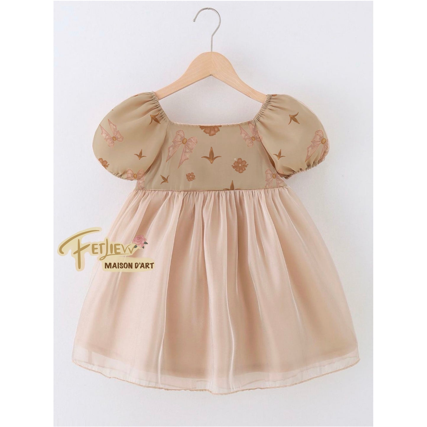Vintage bow seemless pattern